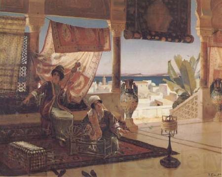 Rudolf Ernst Femmes filant au Maroc (mk32)